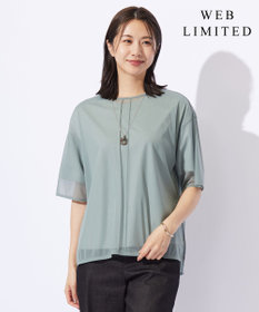 J.PRESS LADIES L 【WEB限定】シアーレイヤード ツイン カットソー