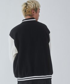 WEGO 【ユニセックス着用ITEM/MLサイズ展開】サガラワッペンスウェットスタジャン