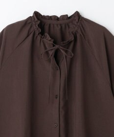 ANY 楽映えフリルネックブラウス（セットアップ着用可）