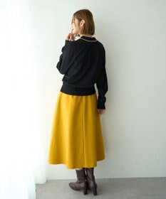 YECCA VECCA メルトンジャージーAラインスカート