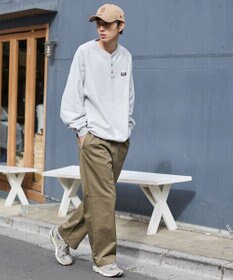 WEGO 【ユニセックス着用ITEM/XSSMLサイズ展開/ウエストゴム】ユルフィットコットンイージーパンツ