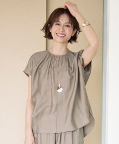 自由区 【カタログ掲載・人気素材・新型登場・新色追加・セットアップ対応】エアリーツイルプルオーバー ブラウス