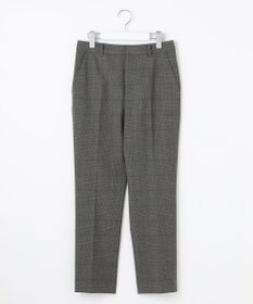 J.PRESS LADIES 【洗える】アルガンシルクチェック テーパード パンツ