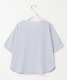 ANY SIS 【洗える】フロントタックバイカラー ブラウス