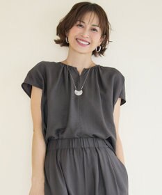 自由区 【カタログ掲載・人気素材・新型登場・新色追加・セットアップ対応】エアリーツイルプルオーバー ブラウス