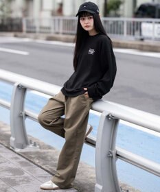 WEGO 【ユニセックス着用ITEM/XSSMLサイズ展開/ウエストゴム】ユルフィットコットンイージーパンツ