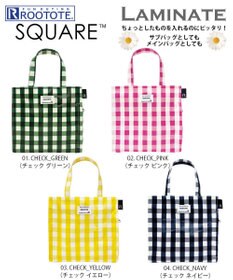 ROOTOTE 1029【ラミネート加工 正方形型 】SN.スクエア.ラミネート-Q
