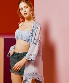 San-ai Resort（三愛水着楽園） クロシェ羽織　F　　【San-ai Resort（サンアイリゾート）】