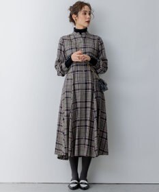 組曲 L シアーツイルチェック ワンピース