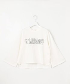 23区 【SLOW/一部店舗限定】MVSコットン フレア袖 ロゴTシャツ