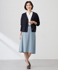 J.PRESS LADIES L 【洗える】Cotton Acetate ドルマンスリーブ カーディガン