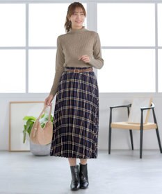 Tiaclasse 【安田美沙子さん着用】チェックプリーツスカート