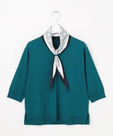 J.PRESS LADIES S 【2WAY・シーンレスに活躍】SCARF KNIT Vネック ニット