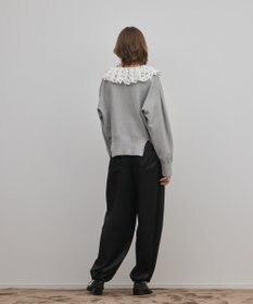 GRACE CONTINENTAL マットサテンバレルパンツ