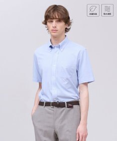 J.PRESS MEN 【吸水速乾 / 抗菌防臭 / 遮熱 / 防シワ】【J.PRESS OXFORD JERSEY】カノコインレイ半袖 シャツ / B.D.