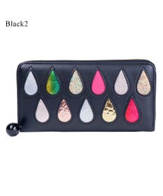 tsumori chisato CARRY ドロップス　ラウンドファスナー長財布 【かわいいデザイン！本革のやわらかな風合い】