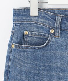 ANY SIS L センタープレスセミフレア デニム