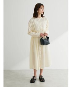 Green Parks ボリュームギャザーシャツワンピース