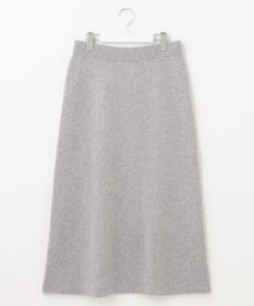 自由区 【洗える】ウールカシミヤブレンド ニットスカート