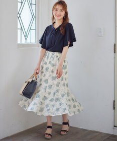 ANY SIS 【2WAY】ペイントフラワー スカート