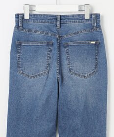 ANY SIS L センタープレスセミフレア デニム