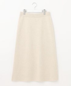 自由区 【洗える】ウールカシミヤブレンド ニットスカート