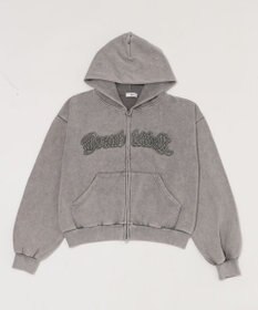 WEGO 【ユニセックス着用ITEM/MLサイズ展開】ショートグラフィックZIPパーカー