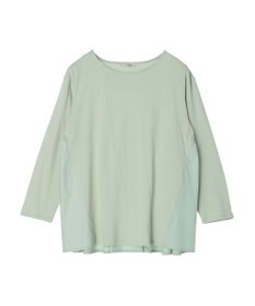 Green Parks バックギャザー布帛切替プルオーバー