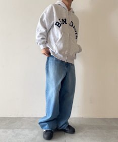 WEGO BENDAVISアーチロゴZIPパーカー