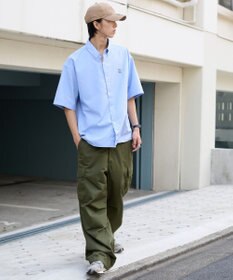 WEGO 【ユニセックス着用ITEM/MLサイズ展開】オックスフォードワンポイントシャツ（SS）