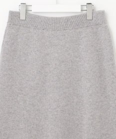 自由区 【洗える】ウールカシミヤブレンド ニットスカート
