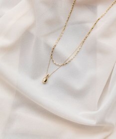 Phoebe 【金属アレルギー対応】レイヤードドロップロングネックレス