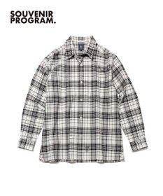 J.PRESS MEN 【J.PRESS ORIGINALS】【UNISEX】Indian Madras Open Shirts / Baggy-Fit