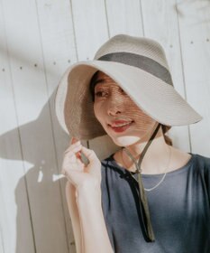 MOONBAT 【遮光98%以上/UPF50＋/UVカット】洗えるペーパーブレード前後差クロッシェ 手洗いOK/サイズ調整可能/抗菌防臭加工