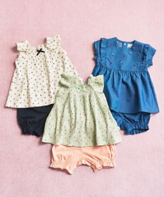 組曲 KIDS 【80-90㎝】 ストロベリーデニム　セットアップ