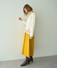 YECCA VECCA メルトンジャージーAラインスカート