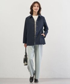 J.PRESS LADIES L Rayon Stretch Border ニット