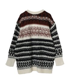 AMERICAN HOLIC フェアアイル柄ニットカーディガン