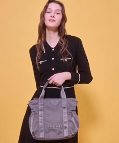 TOCCA 【WEB＆一部店舗限定・撥水・環境にやさしい素材】SANA SIDEPOCKET TOTE トートバッグ