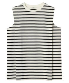 earth music&ecology ボクシーノースリーブチュニック