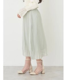 earth music&ecology すきな丈シフォンプリーツスカート