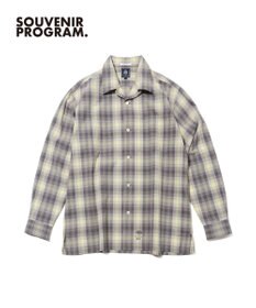J.PRESS MEN 【J.PRESS ORIGINALS】【UNISEX】Indian Madras Open Shirts / Baggy-Fit