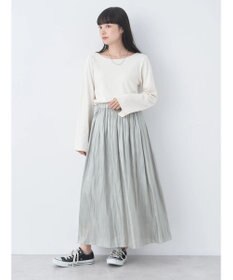 earth music&ecology シャイニーギャザースカート