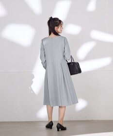 Tiaclasse 【洗える】スタイルアップも叶うピンタックワンピース