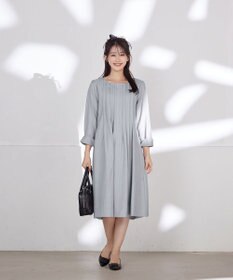 Tiaclasse 【洗える】スタイルアップも叶うピンタックワンピース