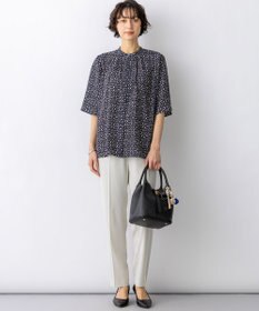 23区 S 【先行予約】カレイドスコーププリント バンドカラー ブラウス