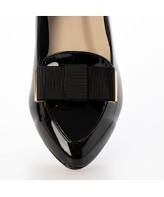 ing <ing>【WEB限定】【レイン対応】リボンモチーフフラットパンプス