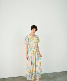 GRACE CONTINENTAL ミモザプリントワンピース