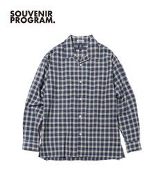 J.PRESS MEN 【J.PRESS ORIGINALS】【UNISEX】Indian Madras Open Shirts / Baggy-Fit