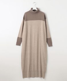 自由区 【洗える】セミウーステッドウール ニットワンピース